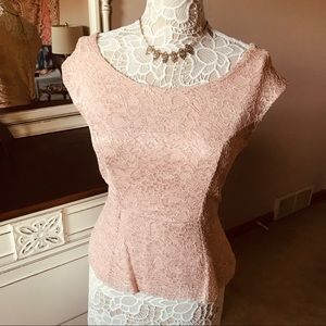 Forever 21 lace peplum blouse